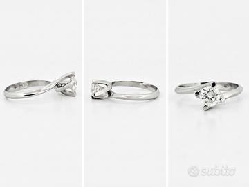 anello solitario 0.74ct 