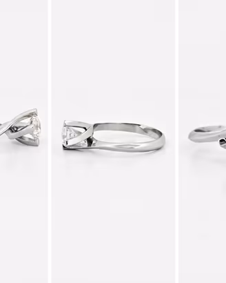 anello solitario 0.74ct 