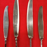 Lama in acciaio per posate in Argento