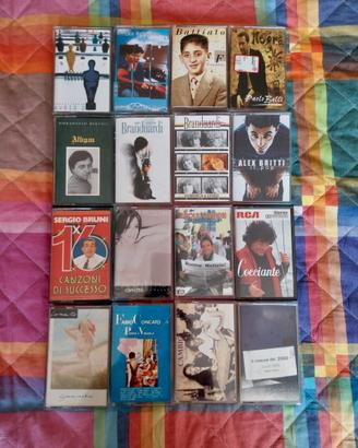 Lotto di 48 musicassette vintage Pop-Rock italiano