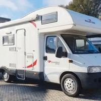 Camper mansardato Roller Team Granduca garage 