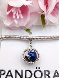 Charm originale pandora mappamondo girevole 