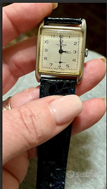 UniversalGENEVEraroOROLOGIOtankARTDECOargentato'30