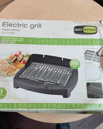 Piastra elettrica Gio’Style 2000 W con griglia