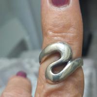 anello argento 925 stilizzato unisex