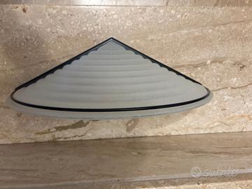 Set 3 plafoniere in vetro satinato con luci led