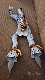 Arlecchino vintage in ceramica italiana di Otello 