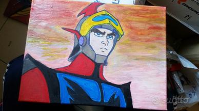 Quadro soggetto cartone animato goldrake actarus