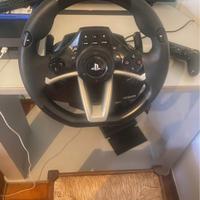 volante con pedali per pa3/ps4 e pc, piu 2 giochi