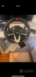 volante con pedali per pa3/ps4 e pc, piu 2 giochi