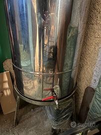 Contenitore per olio acciaio inox