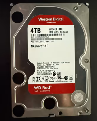 WD Red 4TB WD40EFRX – Hard disk SATA 3,5″