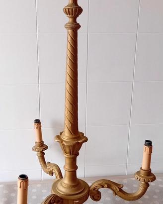 Lampadario anni 70 80 classico 3 luci