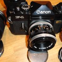 CANON F1 OLD + OBBIETTIVI ORIGINALI