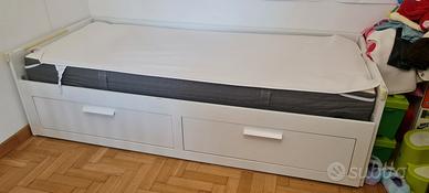 BRIMNESStruttura letto divano/2 cassetti, bianco,