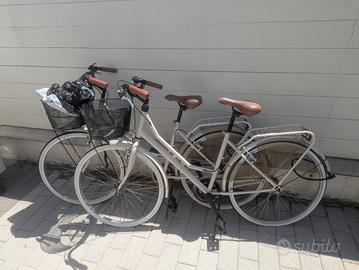 coppia biciclette usate due volte 