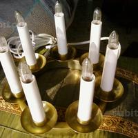 Decorazioni centrotavola: coroncina di luci