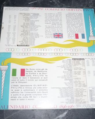 CALENDARIO OLIMPICO 1896-1960 PERFETTO