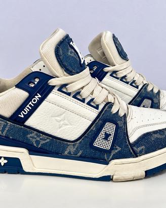 Louis Vuitton LV Trainer blu e bianche – Taglia 41