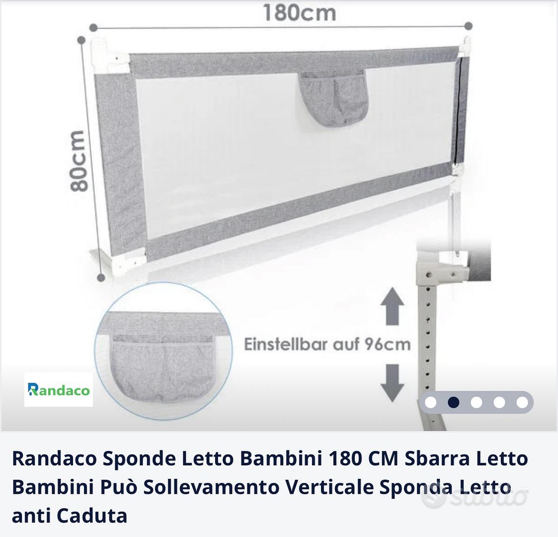 Randaco Sponde Letto Bambini 150 CM Sbarra Letto Bambini Può