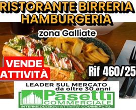 RISTORANTE BIRRERIA HAMBURGHERIA mq 150