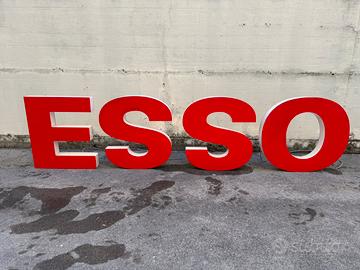 Insegna luminosa ESSO - Originale - Vintage - XXL
