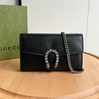 Borsa Gucci mini con catena nera