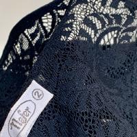 Nefer - Body Sexy Nero in Pizzo Tg 2. Nuovo