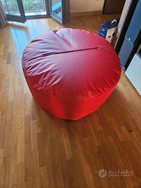 pouf rosso