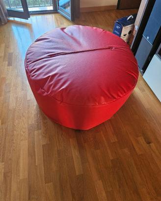 pouf rosso
