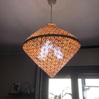 Lampadario ikea in vimini