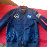 Bomber leggero Blu con toppe NASA tg. L