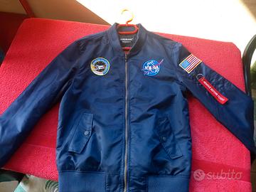 Bomber leggero Blu con toppe NASA tg. L