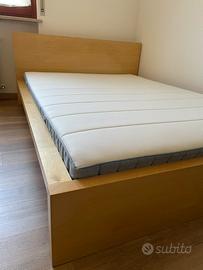 Letto ikea malm 140x200 con materasso nuovo
