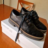 Geox donna scarpe nere stringate