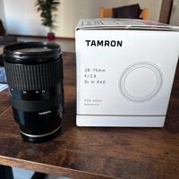 Tamron 28-75 mm f/2.8 e-mount per sony
