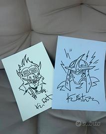 Autografo e sketch Kevin Eastman