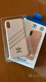 Cover in pelle rosa Adidas iPhone X Xs 5.8