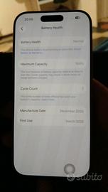 iphone 17 pro 256 new  battery 🔋 100% 1 cycle 