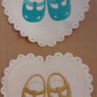 Scarpine ricamate su toppa 