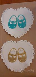 Scarpine ricamate su toppa 