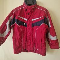 Giacca sci rossa per ragazzo/a