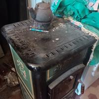 Stufe a legna ceramica ghisa