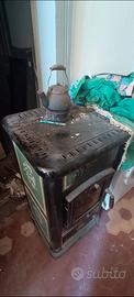 Stufe a legna ceramica ghisa