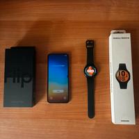 Galaxy z flip4 5g + galaxy watch 4 condizioni top