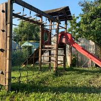 Scivolo con arrampicata