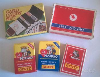 Lotto 7 Mazzi Carte Vintage (Dal Negro/Modiano)
