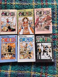 manga one piece - da vol. 1 a n. 6