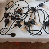 2 Catene luminose d 10mt E27 IP44 Picnic – Intec