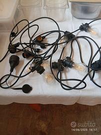 2 Catene luminose d 10mt E27 IP44 Picnic – Intec